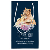 Cute Waterverf Moeder Loon & Cub Hartelijk dank Klein Cadeauzakje (Achterkant)