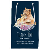 Cute Waterverf Moeder Loon & Cub Hartelijk dank Klein Cadeauzakje (Voorkant)