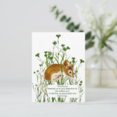 Cute Waterverf Mouse Animal Totem Spirit Guide Briefkaart (Staand voorkant)