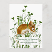 Cute Waterverf Mouse Animal Totem Spirit Guide Briefkaart (Voorkant)