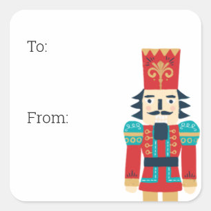 Cute Waterverf Nutcracker Gift Labels