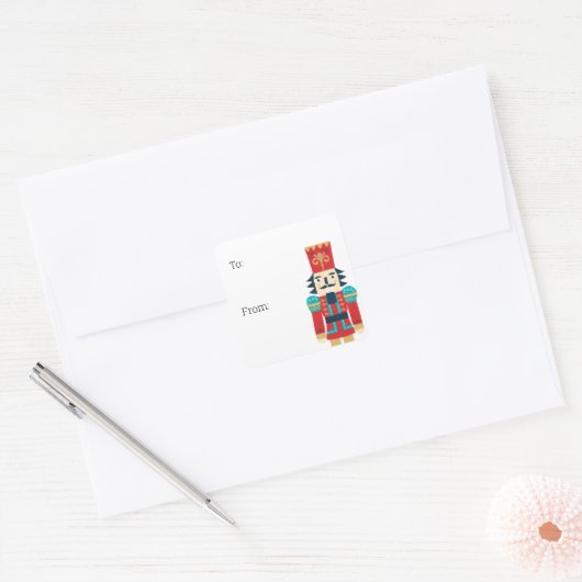 Cute Waterverf Nutcracker Gift Labels (Envelop)