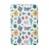 Cute Waterverf Ocean Animals Patroon Badmat (Voorkant Verticaal)