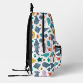 Cute Waterverf Ocean Animals Patroon Bedrukte Rugzak (Links)