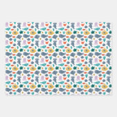 Cute Waterverf Ocean Animals Patroon Inpakpapier Vel (Voorkant)