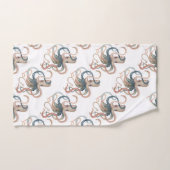 Cute Waterverf Octopus Towel Set Bad Handdoek (Handdoek)