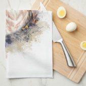 Cute Waterverf Owl Bird Natuur art Theedoek (Quarter Fold)