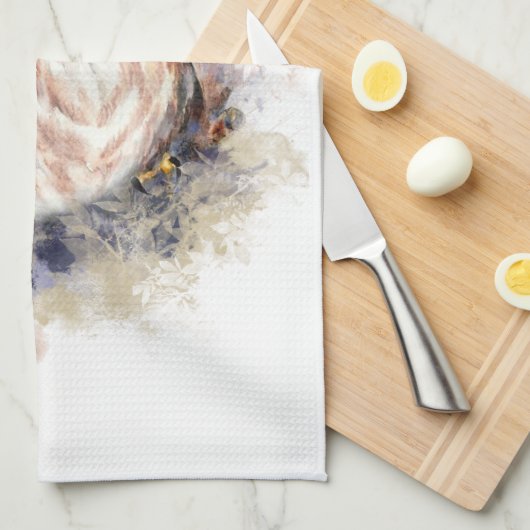 Cute Waterverf Owl Bird Natuur art Theedoek (Quarter Fold)