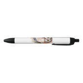 Cute Waterverf Owl Bird Natuur art Zwarte Inkt Pen (Bodem)