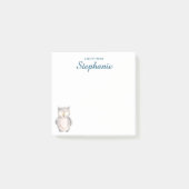 Cute Waterverf Owl Post-it® Notes (Voorkant)