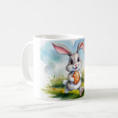 Cute Waterverf Paasbunny Koffiemok (Voorkant links)