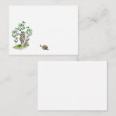 Cute waterverf paddenstoelpatroon koffiekaart mok notitiekaartje (Voorkant / Achterkant)