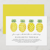 Cute Waterverf Pananas Summer Vrijgezellenfeest Kaart (Voorkant / Achterkant)