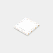 Cute Waterverf Pastel Rainbow Cloud Stars Post-it® Notes (Schuin)