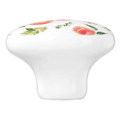 Cute Waterverf Peaches Patroon Keramische Knop (Zijkant)