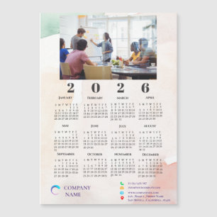 Cute Waterverf Photo Company Logo 2022 Calendar