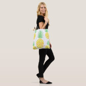 Cute Waterverf Pineappel Aloha Beaches Tote Bag (Op model)