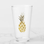 Cute Waterverf Pineappel Glas (Voorkant)