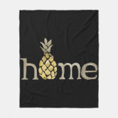 Cute Waterverf Pineapple Home Decor Fleece Deken (Voorkant)