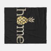 Cute Waterverf Pineapple Home Decor Fleece Deken (Voorkant (Horizontaal))