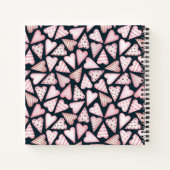 Cute Waterverf Pomeranian be strong calligrafie Notitieboek (Achterkant)