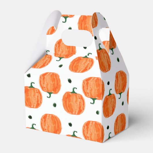 Cute Waterverf Pumpkin Favor Box Bedankdoosjes (Achterkant)