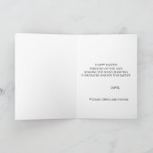 Cute Waterverf Rabbit Bunny Hare Easter Floral Bedankkaart (Binnen)