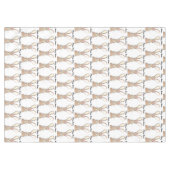 Cute Waterverf Rabbit Bunny Hare Easter Floral Tafelkleed (Voorkant (Horizontaal))