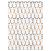Cute Waterverf Rabbit Bunny Hare Easter Floral Tafelkleed (Voorkant)