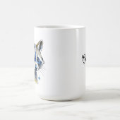 Cute Waterverf Raccin Koffiemok (Center)