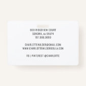 Cute Waterverf Rainbow Doula, echtgenote Badge (Achterkant)