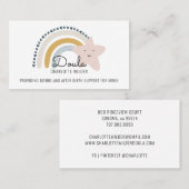 Cute Waterverf Rainbow Doula, echtgenote Visitekaartje (Voorkant / Achterkant)