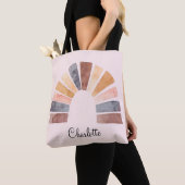 Cute Waterverf Rainbow Gepersonaliseerd Kind Tote Bag (Dichtbij)