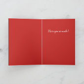 Cute waterverf Rainbow Heart Feestdagen Kaart (Binnen)