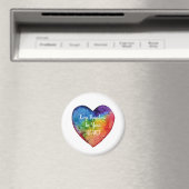 Cute Waterverf Rainbow Heart Magneet (Insitu (Vaatwasser))