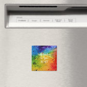 Cute Waterverf Rainbow Heart Magneet (Insitu (Vaatwasser))