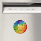 Cute Waterverf Rainbow Heart Magneet (Insitu (Vaatwasser))