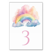 Cute Waterverf Rainbow Kaart (Achterkant)