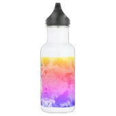 Cute Waterverf Rainbow Unicorn Girls, gepersonalis Waterfles (Rechts)