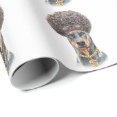 Cute Waterverf Rapper Doberman Cadeaupapier (Rol Hoek)