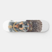 Cute Waterverf Rapper Doberman Persoonlijk Skateboard (Horizontaal)