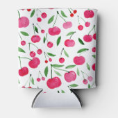 Cute waterverf red cherries patroon blikjeskoeler (Voorkant)