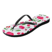 Cute waterverf red cherries patroon teenslippers (Schuin)