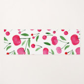 Cute waterverf red cherries patroon yogamat (Voorkant (horizontaal))