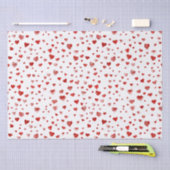 Cute Waterverf Red Hearts Tissuepapier (Craft)