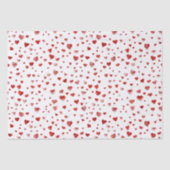 Cute Waterverf Red Hearts Tissuepapier (Voorkant)