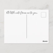 Cute Waterverf Retro  Glamper Briefkaart (Achterkant)