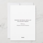 Cute Waterverf Robin Bird Snowy-kerstkaarten Feestdagenkaart (Achterkant)