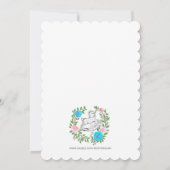 Cute Waterverf Rocking Horse Baby shower Kaart (Achterkant)