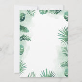 Cute Waterverf Safari Animals Baby shower Kaart (Achterkant)